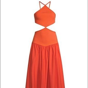 Bec and Bridge Ula Cut Out Maxi Dress Chilli Size US 2 (AU6)